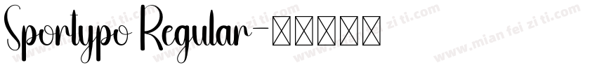 Sportypo Regular字体转换